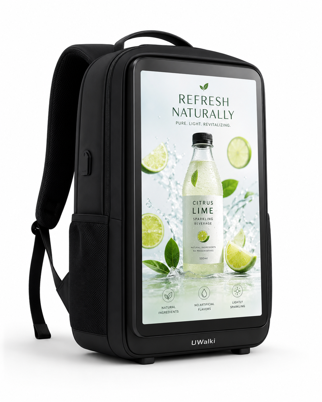 UWalki Display-Rucksack – Produktansicht